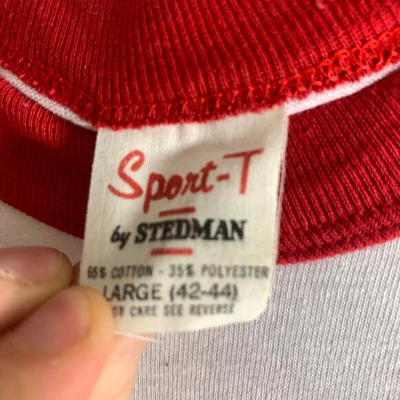 vintage 70s CHEAP TRICK single stitch raglan baseball jersey graphic tee shirt L - Picture 4 of 6